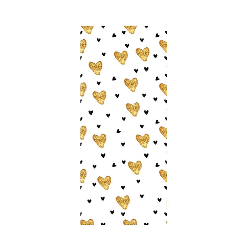 Loving Heart Wallpaper Panels Yellow and Black Kids Style Wall Decor for Playroom, Stick On Clearhalo 'Wall Decor' 'Wallpaper' 1922054