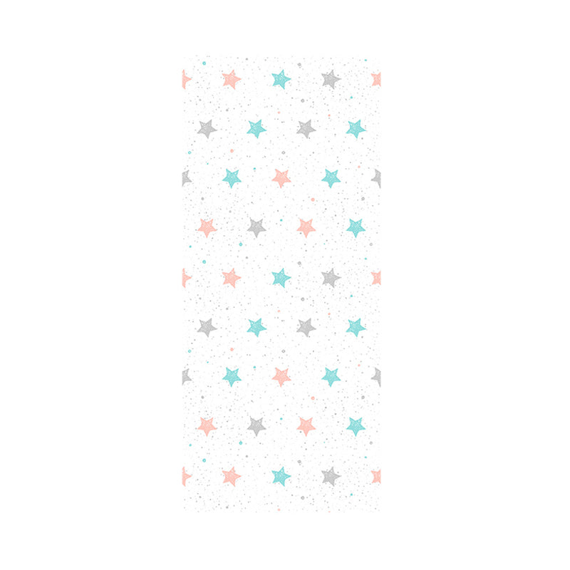 Kids Stars Pattern Wallpaper Panel Set PVC Stick On Blue Wall Art for Childrens Room Clearhalo 'Wall Decor' 'Wallpaper' 1922069