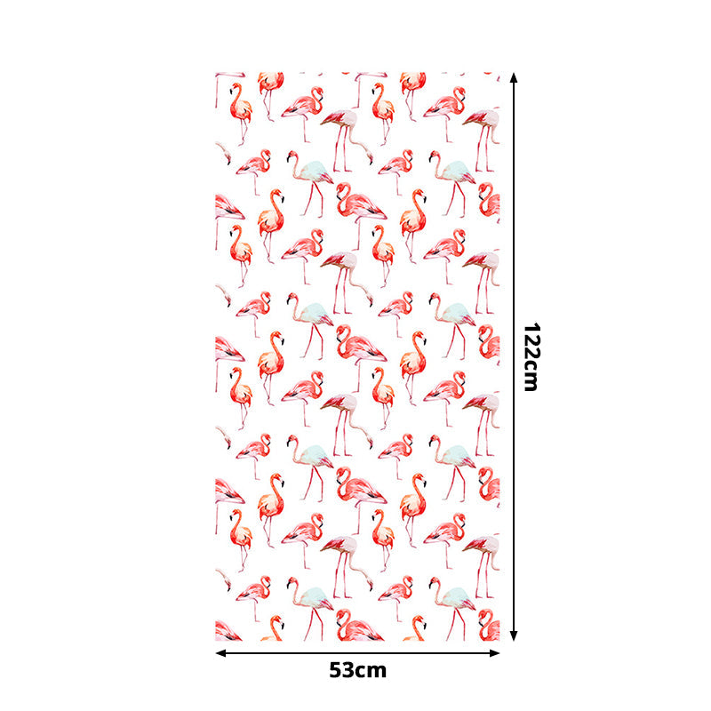 Pick Up Sticks Flamingo Wallpapers Tropical PVC Wall Decor in Pink, 4' L x 20.5