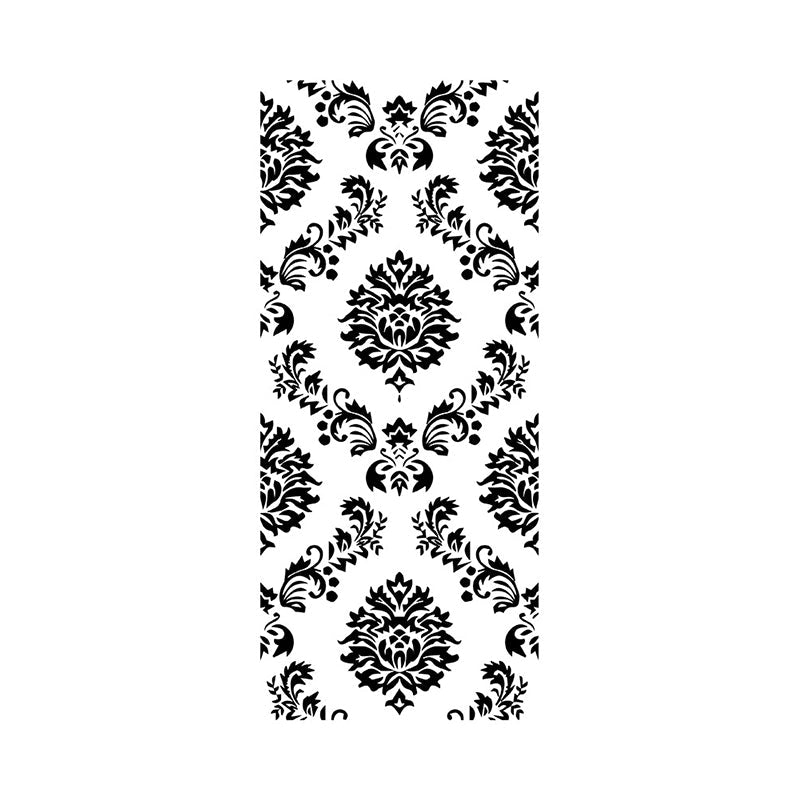 Retro Style Damask Wallpaper Panel Set Grey Flower Print Wall Decor, Peel and Paste Clearhalo 'Vintage wall decor' 'Vintage' 'Wallpaper' Wall Decor' 1922274