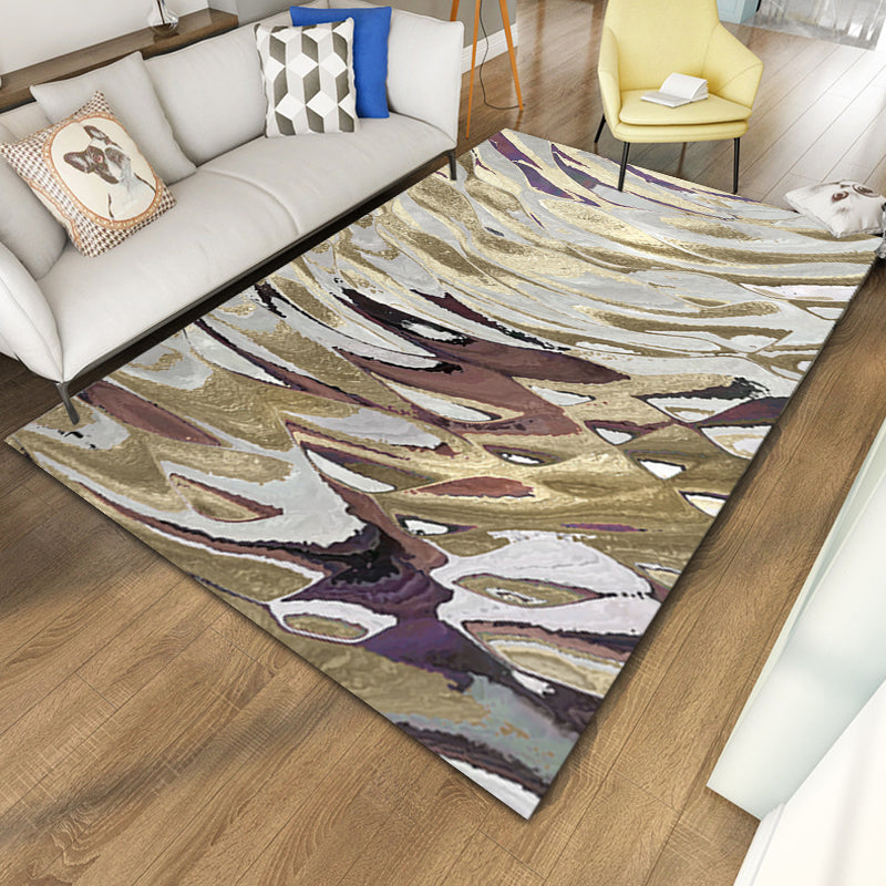 Shimmering Waves Abstract Rug Bright Color Industrial Rug Synthetics Pet Friendly Carpet for Sitting Room Clearhalo 'Area Rug' 'Rug' 1928009