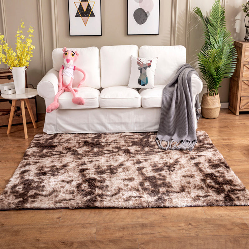 Creative Rust Metal Look Rug Pastel Color Industrial Rug Synthetics Non-Slip Backing Easy Care Carpet for Home Dark Coffee Clearhalo 'Area Rug' 'Rug' 1928062