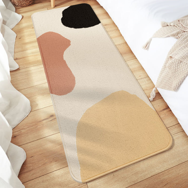 Unique Colorblock Striped Pattern Rug Multicolor Modern Carpet Polyester Washable Anti-Slip Area Rug for Sleeping Room Light Brown Clearhalo 'Area Rug' 'Rug' 1932494