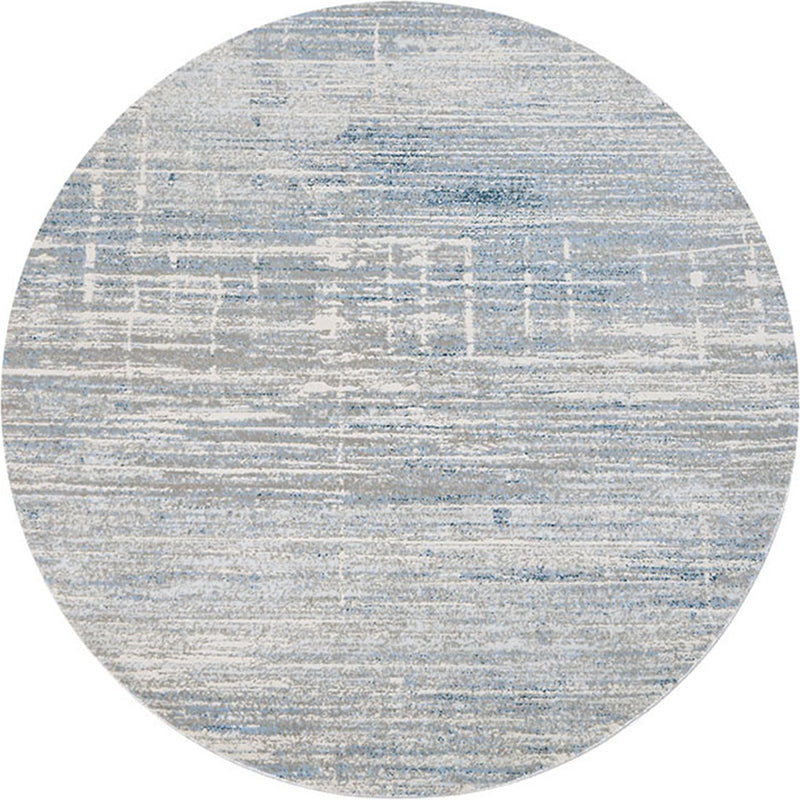Industrial Style Light Gray Area Rug Round Textured Polyester Pet Friendly Indoor Rugs Clearhalo 'Area Rug' 'Rug' 1932681