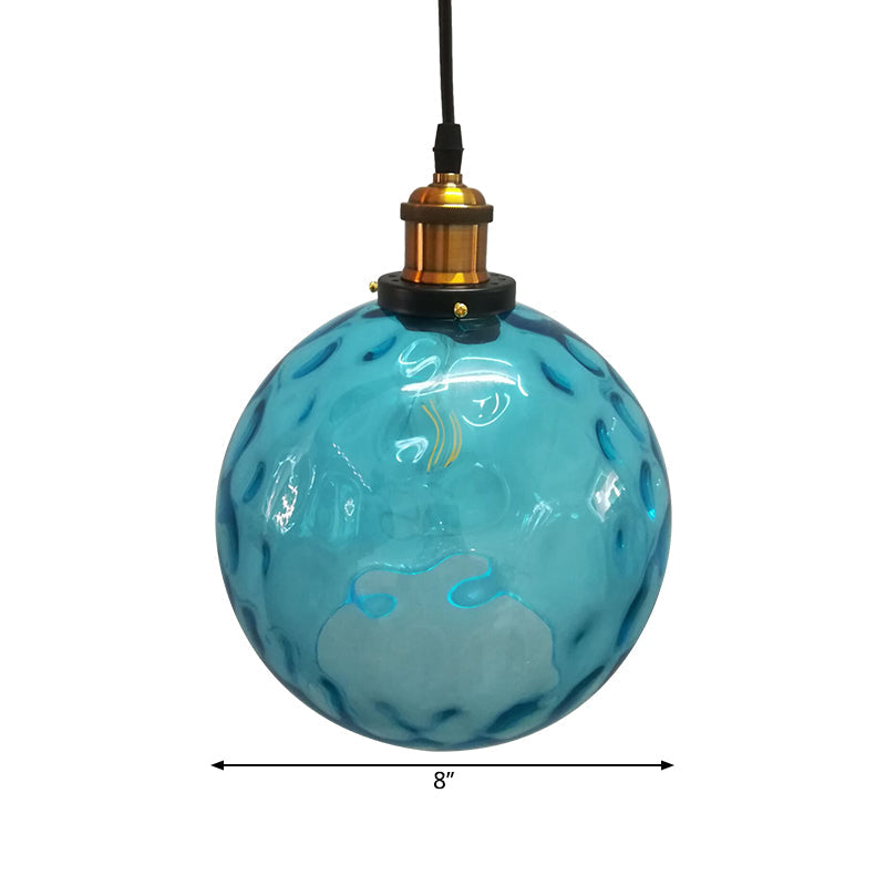 Globe Pendant Light Industrial 1 Light 8