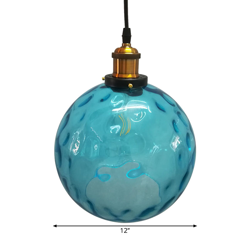 Globe Pendant Light Industrial 1 Light 8