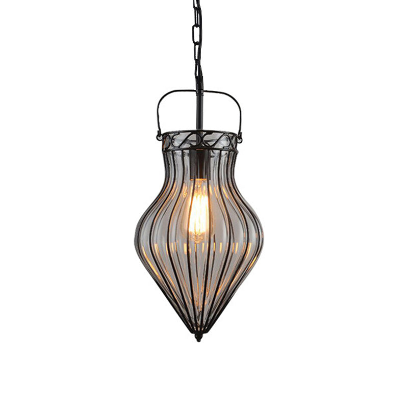 Industrial Style Wire Frame Ceiling Fixture 8.5