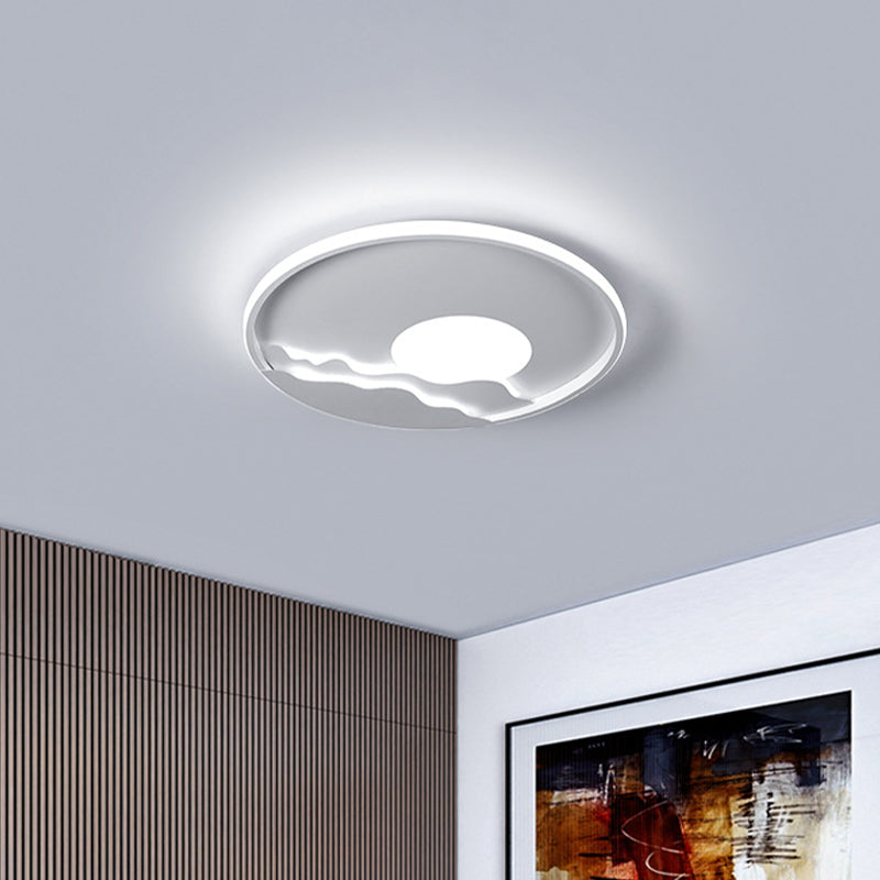 Ultrathin Circle Acrylic Flush Light Modern 16