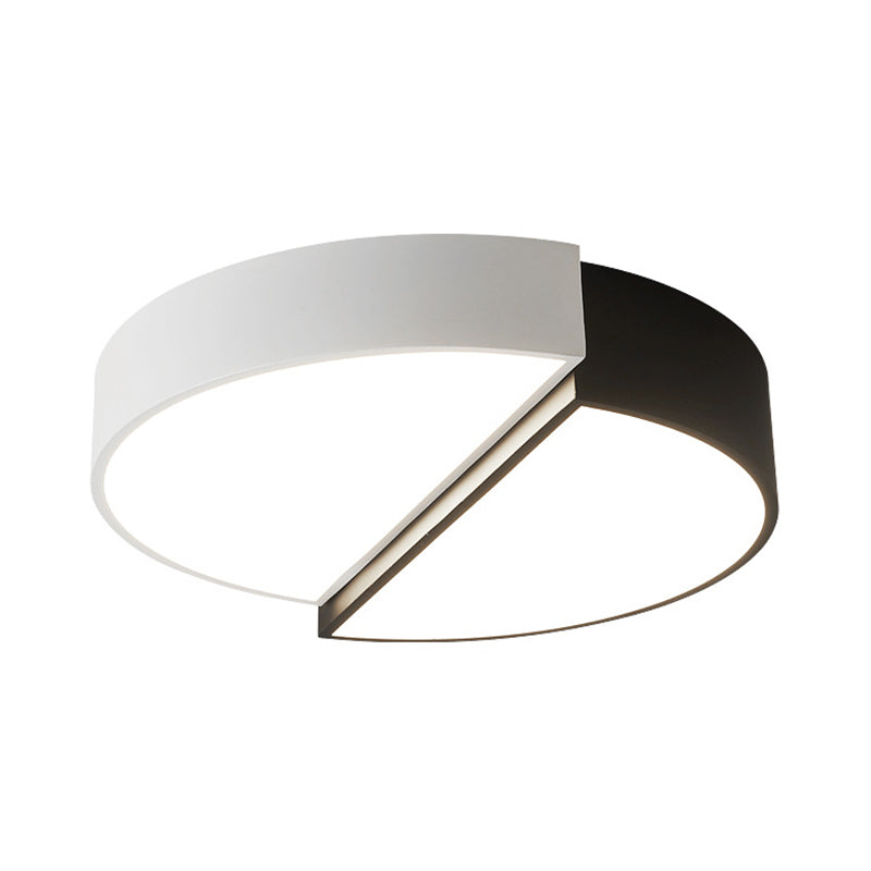 Minimalist Split Round Flush Light Metal 15