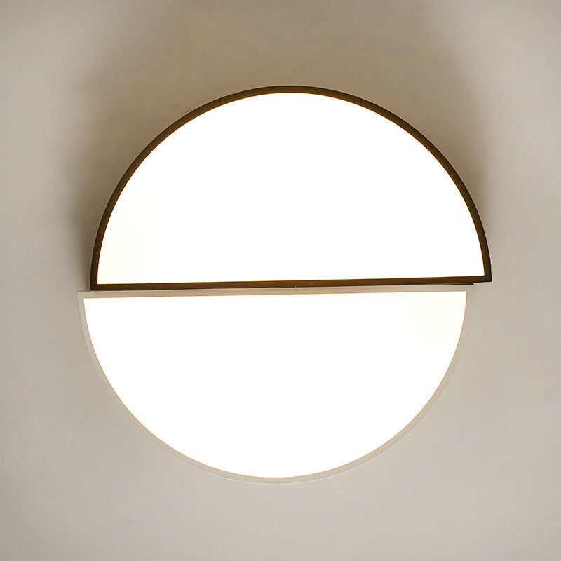 Minimalist Split Round Flush Light Metal 15