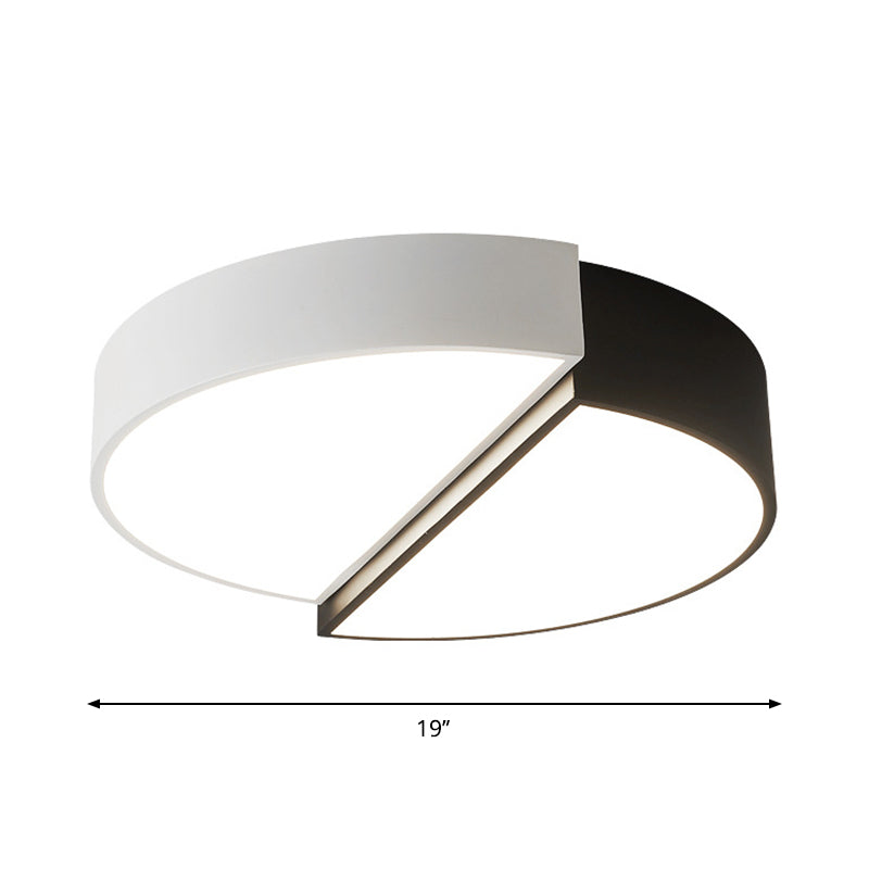 Minimalist Split Round Flush Light Metal 15