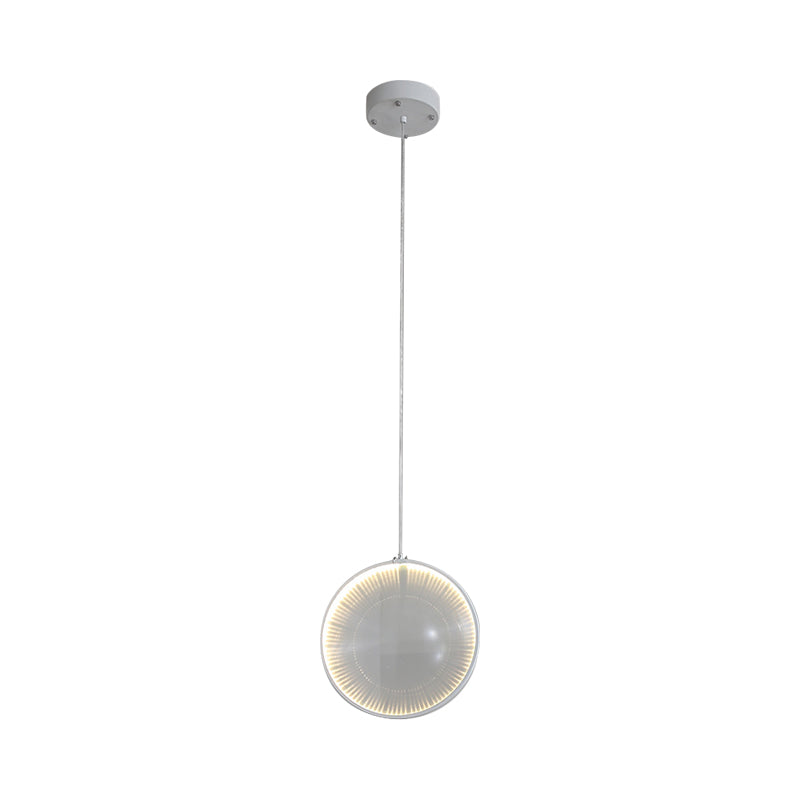 Clear Glass Lens Pendulum Light Simplicity 8