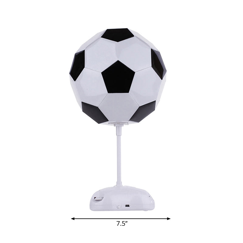 One Light Soccer Table Light Sport Style Desk Light in Black & White for Study Room Clearhalo 'Lamps' 'Table Lamps' Lighting' 194770