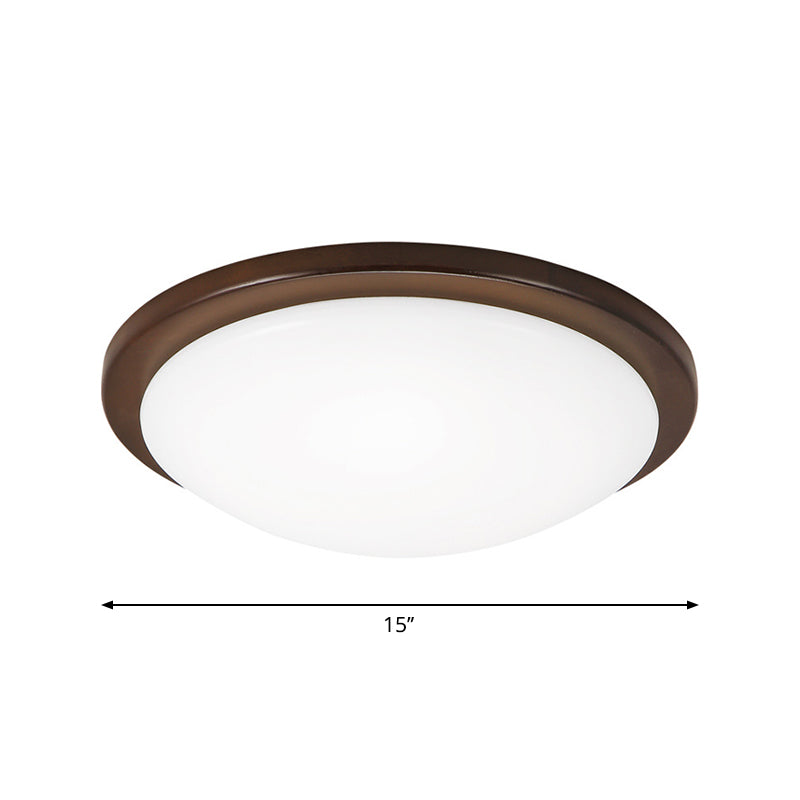 Round/Square/Flower Wood Flush Mount Simple 14