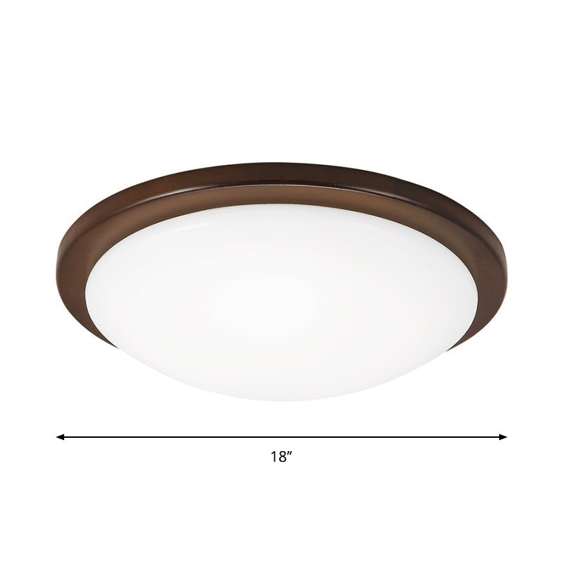 Round/Square/Flower Wood Flush Mount Simple 14