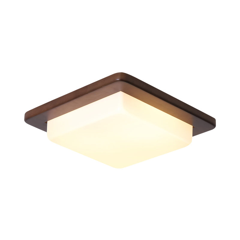 Round/Square/Flower Wood Flush Mount Simple 14