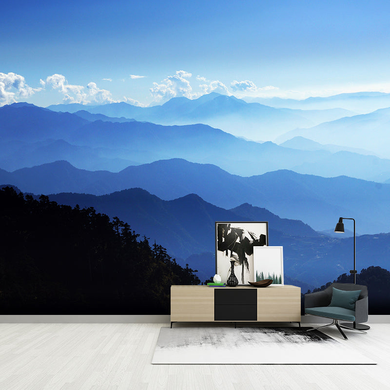 Big Mountain Landscape Wallpaper Mural Waterproofing Modern Living Room Wall Art Clearhalo 'Wall Decor' 'Wall Mural' 1956968