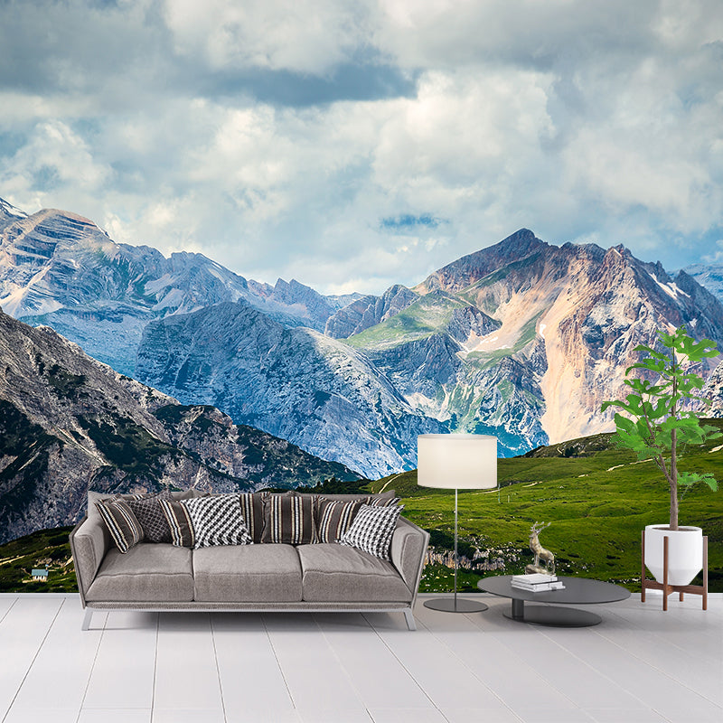 Nature Scenery Mountain Mural Decal Modern Smooth Wall Covering for House Interior Clearhalo 'Wall Decor' 'Wall Mural' 1956992