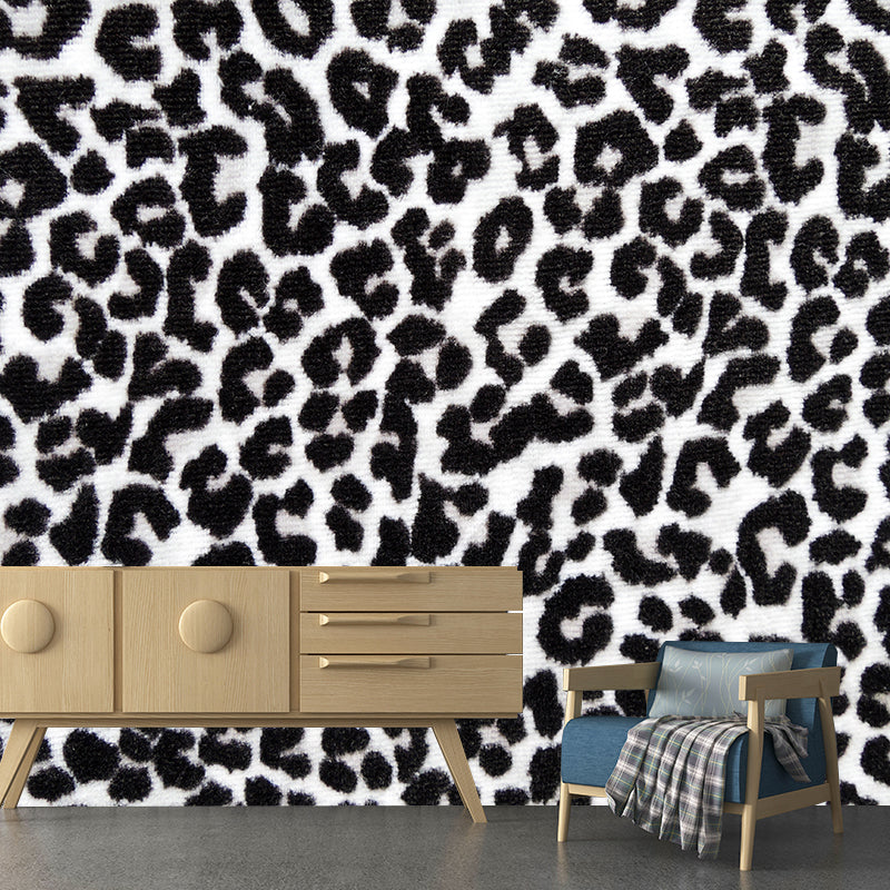 Pastel Color Leopard Print Mural Wallpaper Modern Stain-Proof Wall Decor for Rest Room Clearhalo 'Wall Decor' 'Wall Mural' 1957233