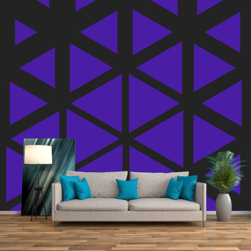 Novel Geometric Pattern Wall Mural Modern Non-Woven Textured Wall Decor in Soft Color Clearhalo 'Wall Decor' 'Wall Mural' 1957343