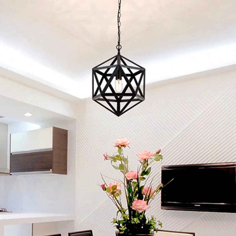 Geometric Metal Pendant Lighting Industrial 1 Head 14