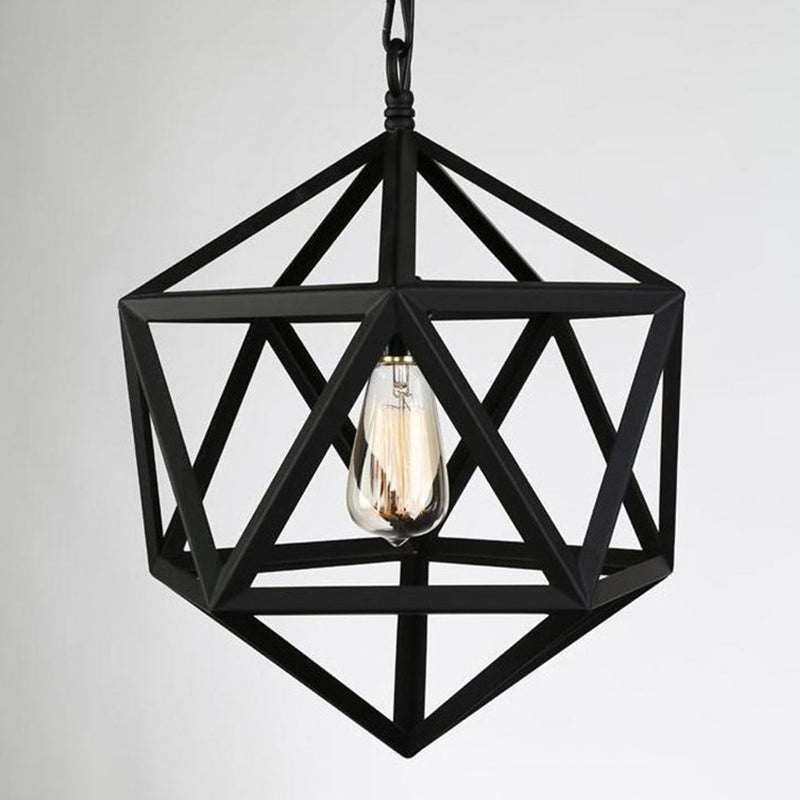 Geometric Metal Pendant Lighting Industrial 1 Head 14