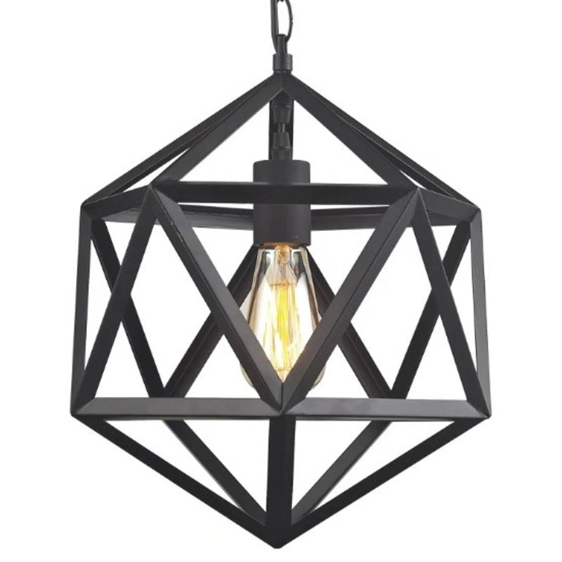 Geometric Metal Pendant Lighting Industrial 1 Head 14