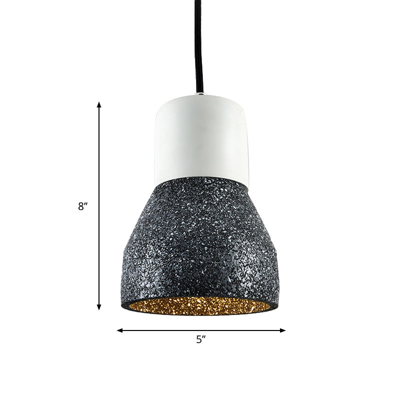 Cement Bottle Pendant Lighting Nordic 1-Light Restaurant Suspension Light in Grey/Red/Green Clearhalo 'Ceiling Lights' 'Industrial Pendants' 'Industrial' 'Middle Century Pendants' 'Pendant Lights' 'Pendants' 'Tiffany' Lighting' 1981960