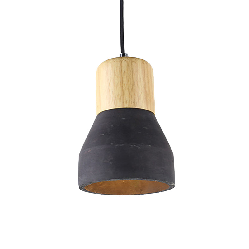 Cement Bottle Pendant Lighting Nordic 1-Light Restaurant Suspension Light in Grey/Red/Green Clearhalo 'Ceiling Lights' 'Industrial Pendants' 'Industrial' 'Middle Century Pendants' 'Pendant Lights' 'Pendants' 'Tiffany' Lighting' 1981969