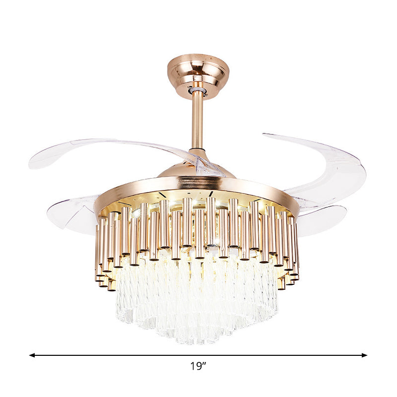 Faceted Crystal Bowl Semi Flush Ceiling Light Modern 19