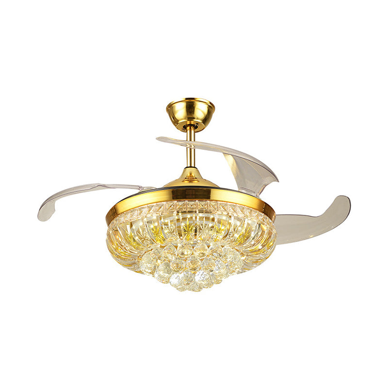 Nordic Donut Shaped Semi Flush Light Beveled Crystal 19