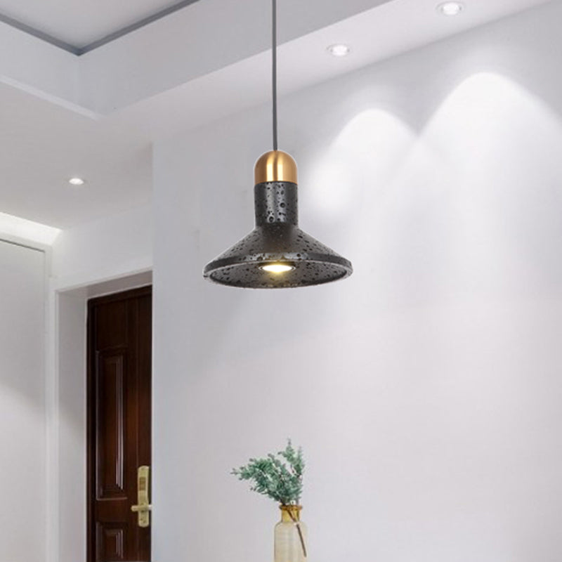 Globe/Cone Marble LED Pendant Light Kit Designer Black/White/Green Hanging Lamp Fixture for Living Room Clearhalo 'Ceiling Lights' 'Modern Pendants' 'Modern' 'Pendant Lights' 'Pendants' Lighting' 1983527