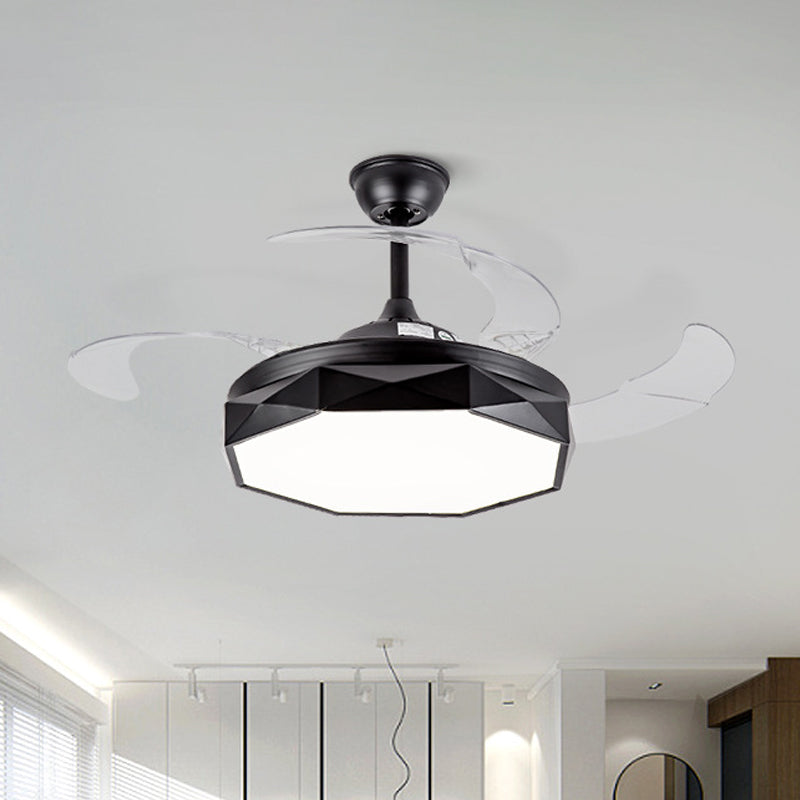 Prismy Living Room Ceiling Fan Light Metallic 15.5