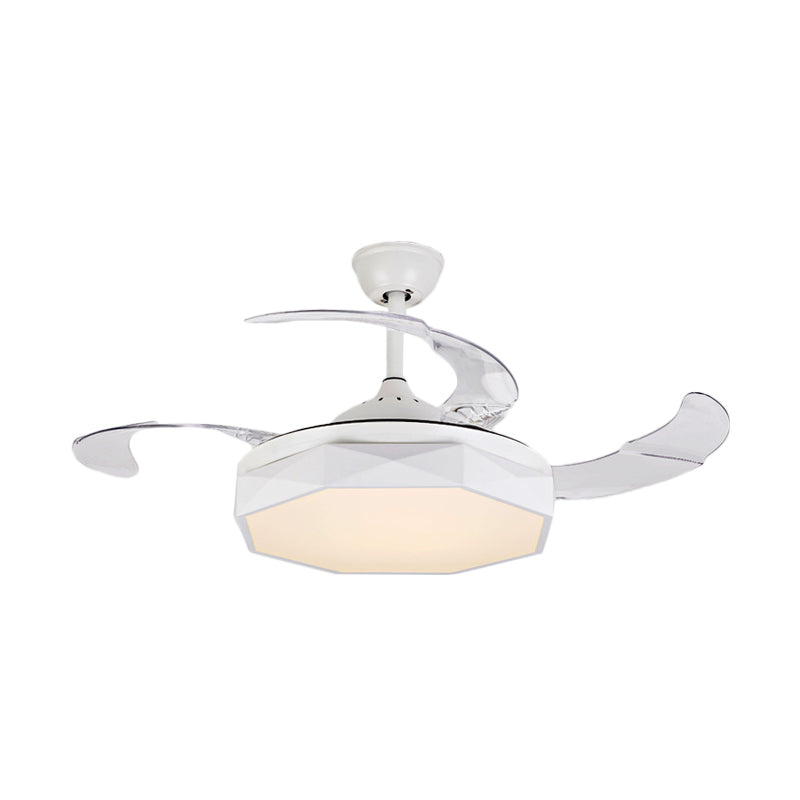 Prismy Living Room Ceiling Fan Light Metallic 15.5