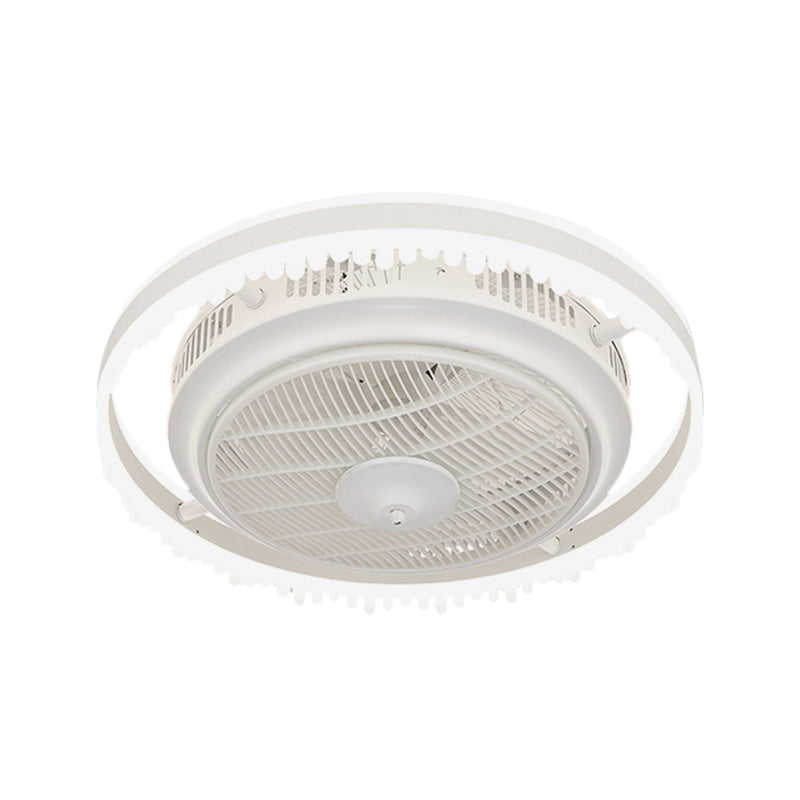 3-Blade Modern Circle Hanging Fan Light Acrylic 23.5