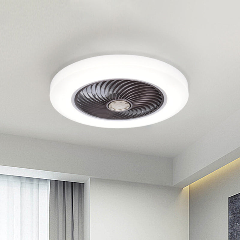 Acrylic Circular Hanging Fan Lamp Modernity 20.5