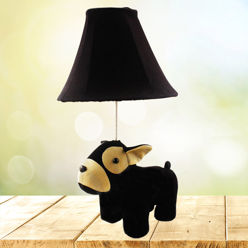 Animal Base Kid Bedroom Desk Light Fabric 1 Head Cartoon Reading Light Black Monkey Clearhalo 'Lamps' 'Table Lamps' Lighting' 198893