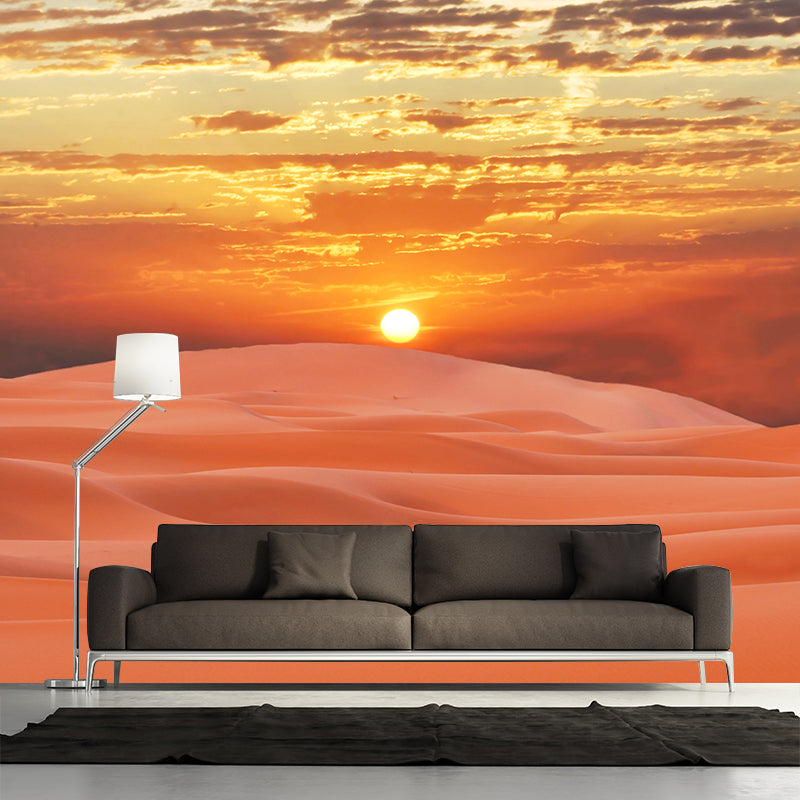 Custom Photo Print Modern Mural with Ship of the Desert Camel Pattern in Nature Color Clearhalo 'Wall Decor' 'Wall Mural' 2009415