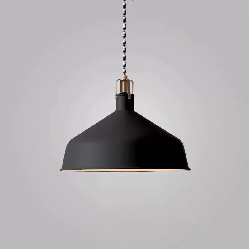 Metal Barn Hanging Lighting Modern 1-Head Suspension Pendant Light for Dining Room Black B Clearhalo 'Ceiling Lights' 'Modern Pendants' 'Modern' 'Pendant Lights' 'Pendants' Lighting' 2011277