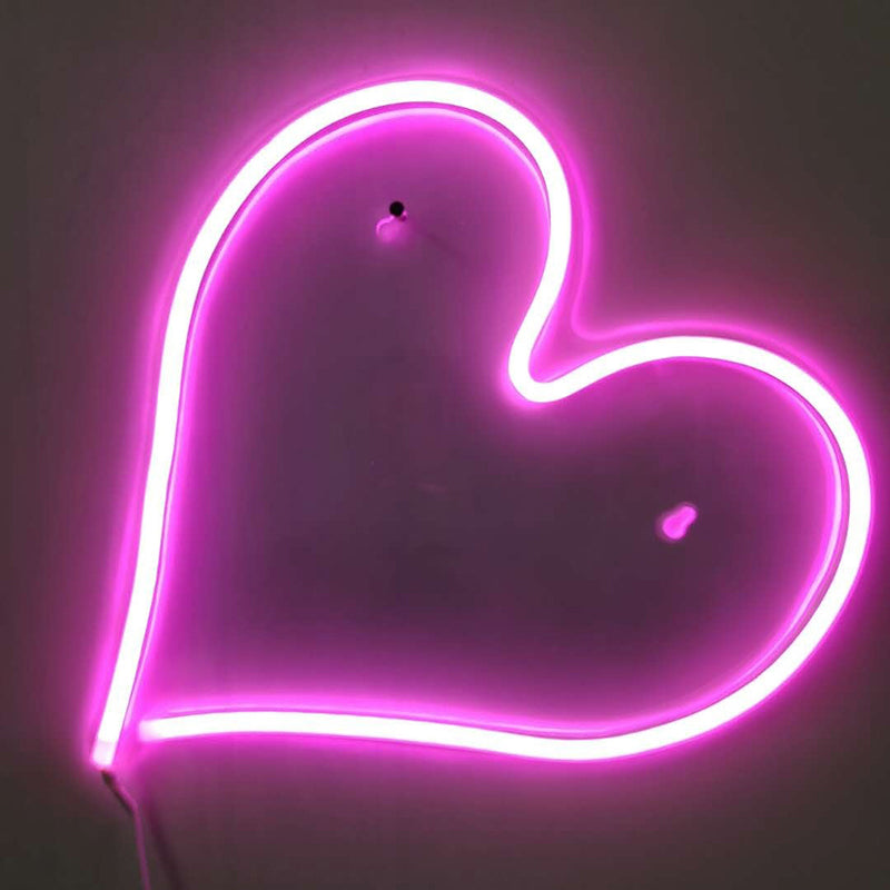 Loving Heart Baby Room Night Lamp Plastic USB Powered LED Modern Wall Night Lighting in White White Clearhalo 'Night Lights' 'Wall Lights' Lighting' 2016611