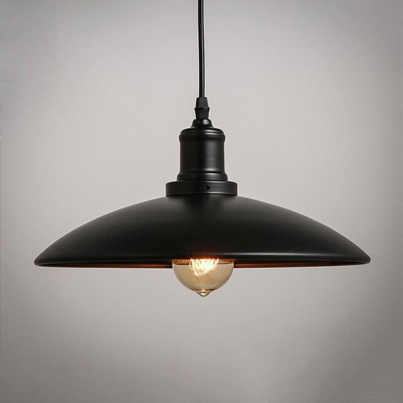 Dome Shaped Metal Pendulum Light Farmhouse 1-Light Dining Room Hanging Lamp Kit Clearhalo 'Art Deco Pendants' 'Black' 'Cast Iron' 'Ceiling Lights' 'Ceramic' 'Crystal' 'Industrial Pendants' 'Industrial' 'Metal' 'Middle Century Pendants' 'Pendant Lights' 'Pendants' 'Rustic Pendants' 'Tiffany' Lighting' 2024743