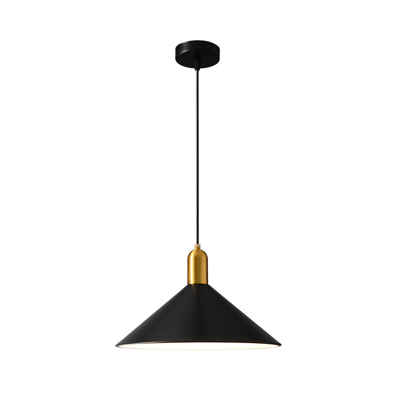 Metal Conical Drop Lamp Industrial 1 Head Dining Room Pendant Lighting Fixture Clearhalo 'Art Deco Pendants' 'Black' 'Cast Iron' 'Ceiling Lights' 'Ceramic' 'Crystal' 'Industrial Pendants' 'Industrial' 'Metal' 'Middle Century Pendants' 'Pendant Lights' 'Pendants' 'Rustic Pendants' 'Tiffany' Lighting' 2024757