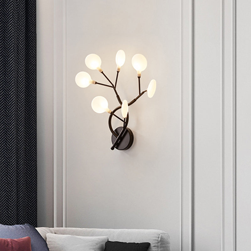 Modern Glowworm Wall Mount Light Fixture Acrylic LED Bedside Wall Lighting Ideas Clearhalo 'Cast Iron' 'Glass' 'Industrial' 'Modern wall lights' 'Modern' 'Tiffany' 'Traditional wall lights' 'Wall Lamps & Sconces' 'Wall Lights' Lighting' 2025213