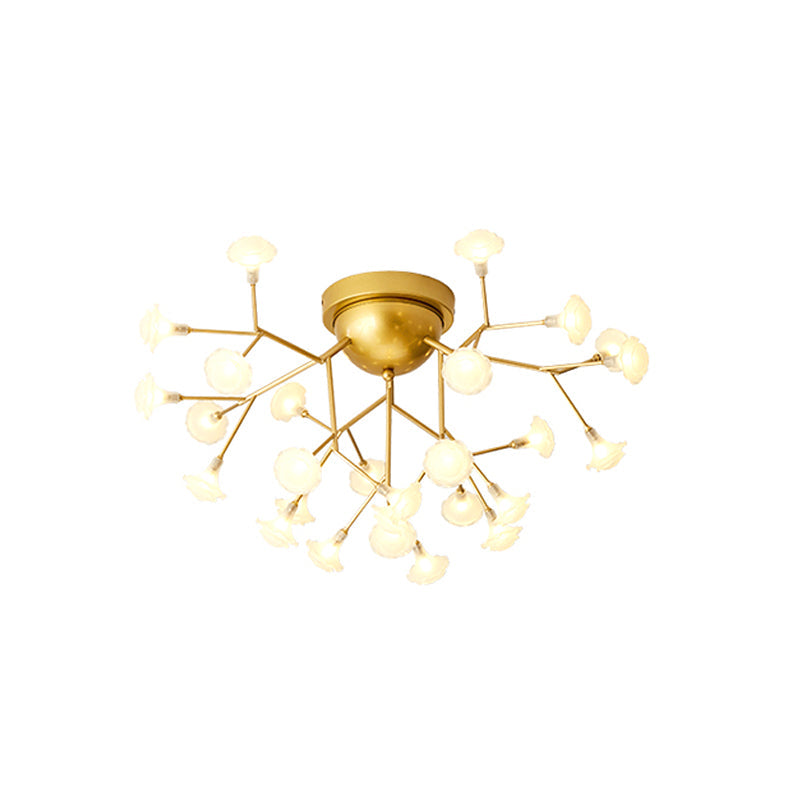 Branching Living Room Flush Mount Metal LED Minimalist Ceiling Light Fixture Clearhalo 'Ceiling Lights' 'Close To Ceiling Lights' 'Close to ceiling' 'Flush mount' Lighting' 2026133