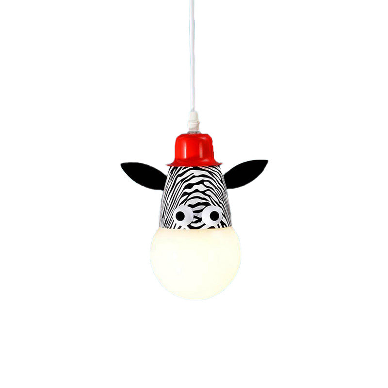 Animal Baby Bedroom Pendant Light Metal Modern Cartoon Hanging Light Clearhalo 'Ceiling Lights' 'Pendant Lights' 'Pendants' Lighting' 203895