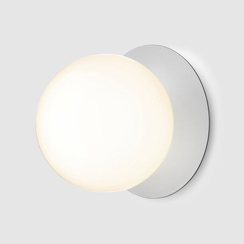 Sphere Flush Ceiling Light Contemporary Glass LED Flush Mount Lighting for Corridor Clearhalo 'Ceiling Lights' 'Close To Ceiling Lights' 'Close to ceiling' 'Flush mount' Lighting' 2039207