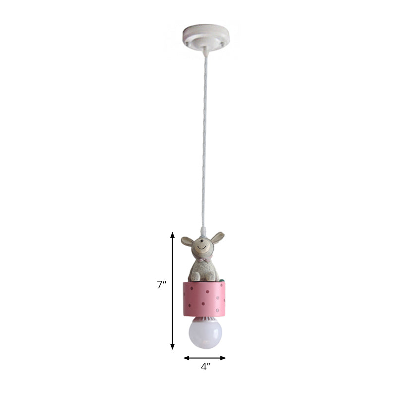 Resin Animal Suspension Light Dining Room Corridor Contemporary Kids Pendant Light Clearhalo 'Ceiling Lights' 'Pendant Lights' 'Pendants' Lighting' 204379