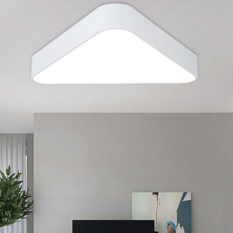 Acrylic Triangular Flush Light Nordic LED Flush Mount Ceiling Lighting Fixture for Foyer White White Clearhalo 'Ceiling Lights' 'Close To Ceiling Lights' 'Close to ceiling' 'Flush mount' Lighting' 2044286