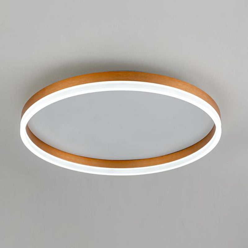 Circular Flush Mount Lighting Minimalist Acrylic Bedroom LED Flush Mount Fixture Gold White Clearhalo 'Ceiling Lights' 'Close To Ceiling Lights' 'Close to ceiling' 'Flush mount' Lighting' 2046457