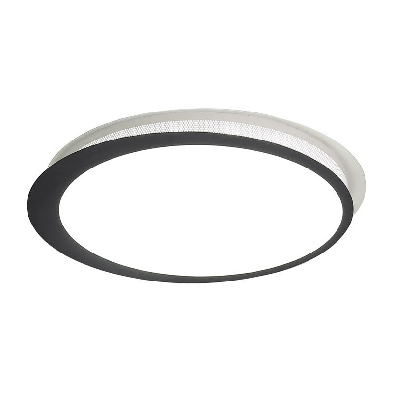 Round Metal Flush Light Artistic Black LED Flush Ceiling Light Fixture for Bedroom Clearhalo 'Ceiling Lights' 'Close To Ceiling Lights' 'Close to ceiling' 'Flush mount' Lighting' 2046470